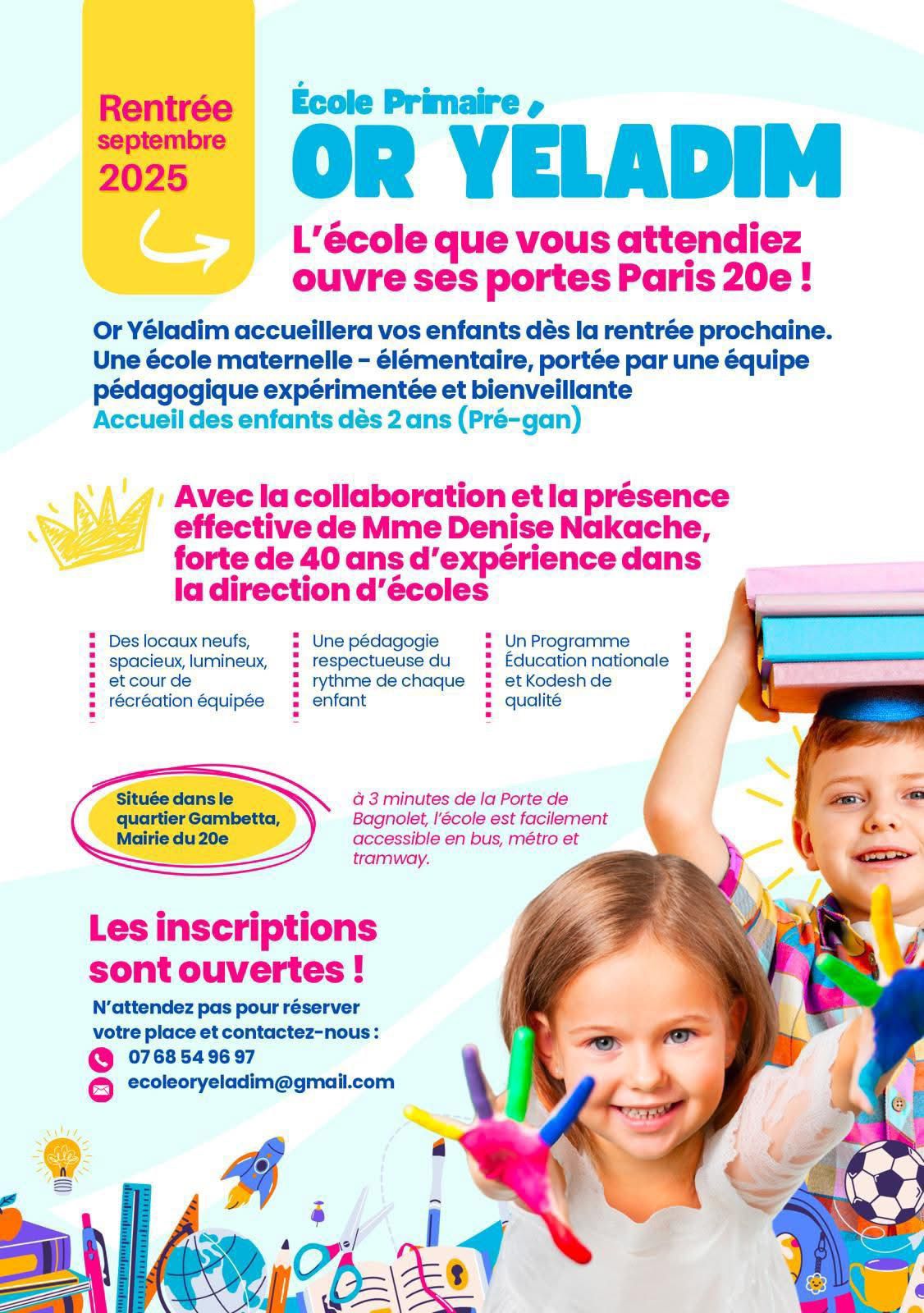 Nouvelle ecole dans le 20ème