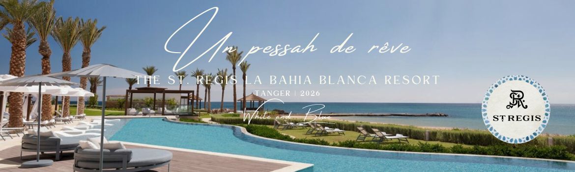 White and blue Pessah Tanger