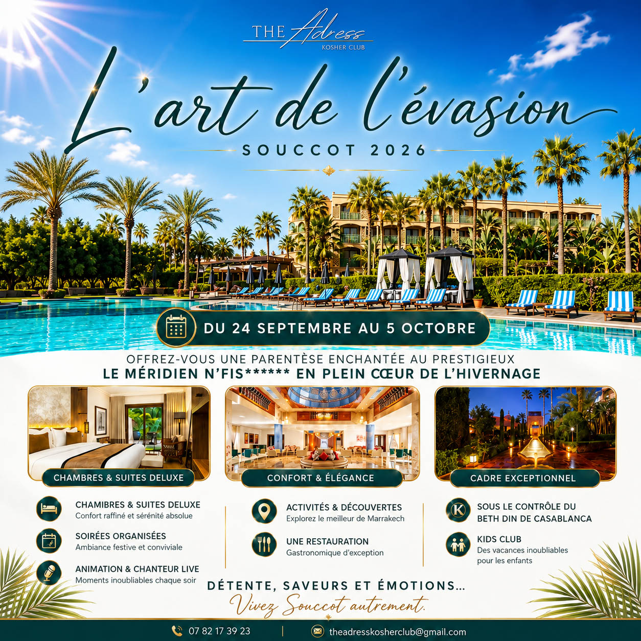 Souccot avec The Adress à Marrakech