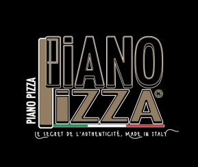 Restaurant Cacher Piano pizza - logo