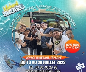 Mahane Israel Séjour Itinérant Espagne Ados - 2
