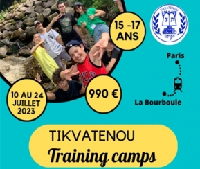 Voyages Cacher Tikvatenou Training Camps "La Bourboule" - 1