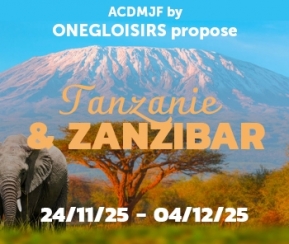 Voyages Cacher Oneg Loisirs & ACDMJF - Tanzanie et Zanzibar 2025 - logo