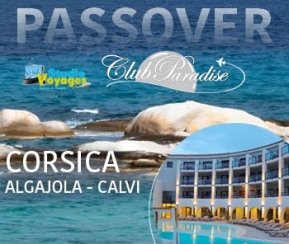 Voyages Cacher Club Paradise Corse Passover 2025 - logo