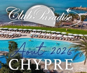 Voyages Cacher Club Paradise Chypre. Août 2026 - logo