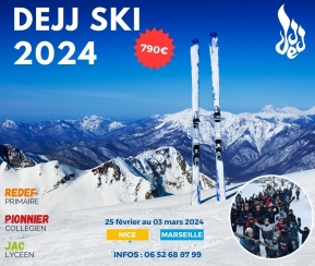 Colonie DEJJ - Ski Février 2024 - Nice/Marseille - 2