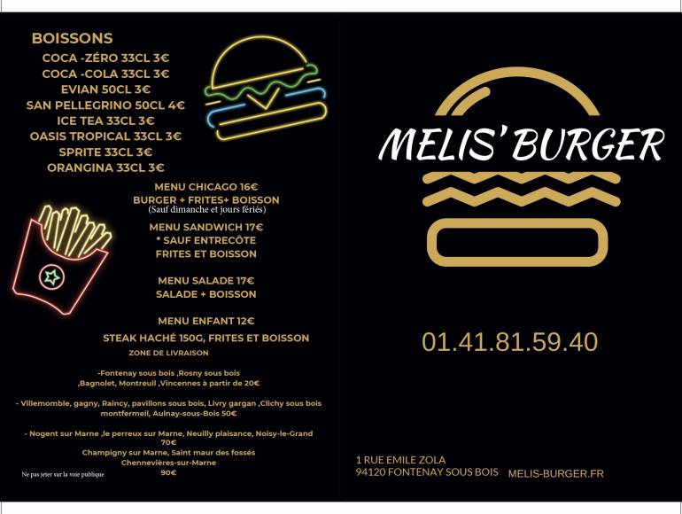 cover MELIS’ BURGER